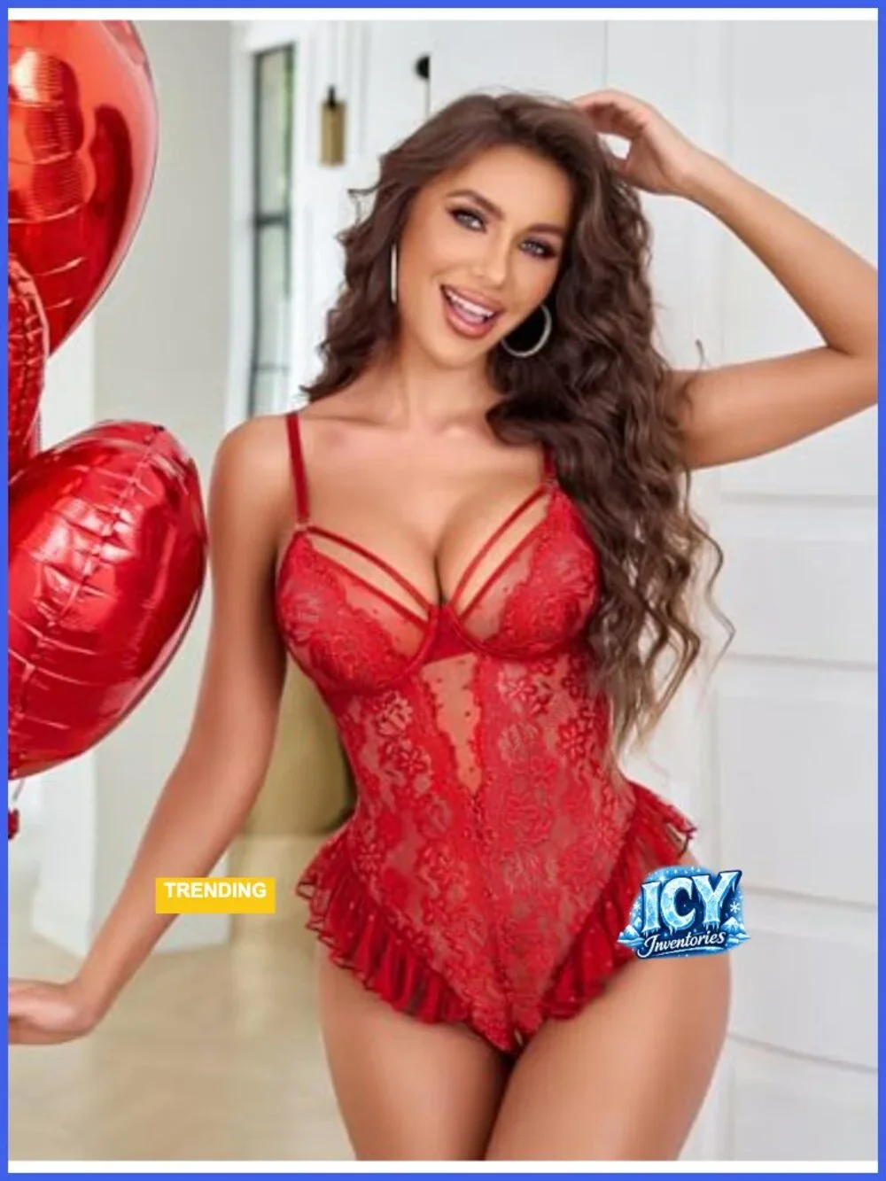 Sheer Lace Bodysuit Teddy One Piece Babydoll